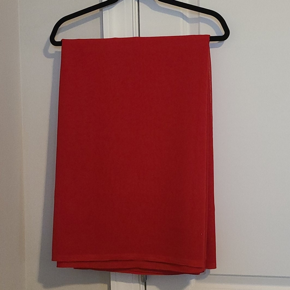 Red Saree Fabric Material